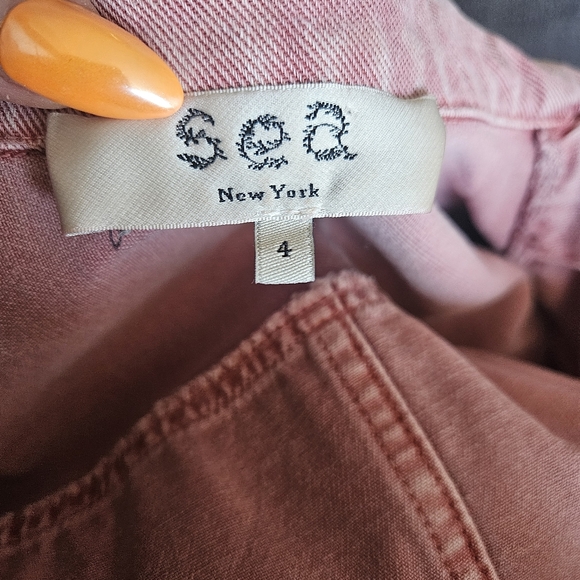 SEA NEW YORK Corbin Puffed Sleeve Denim Jumpsuit Size 4 - Picture 15 of 16